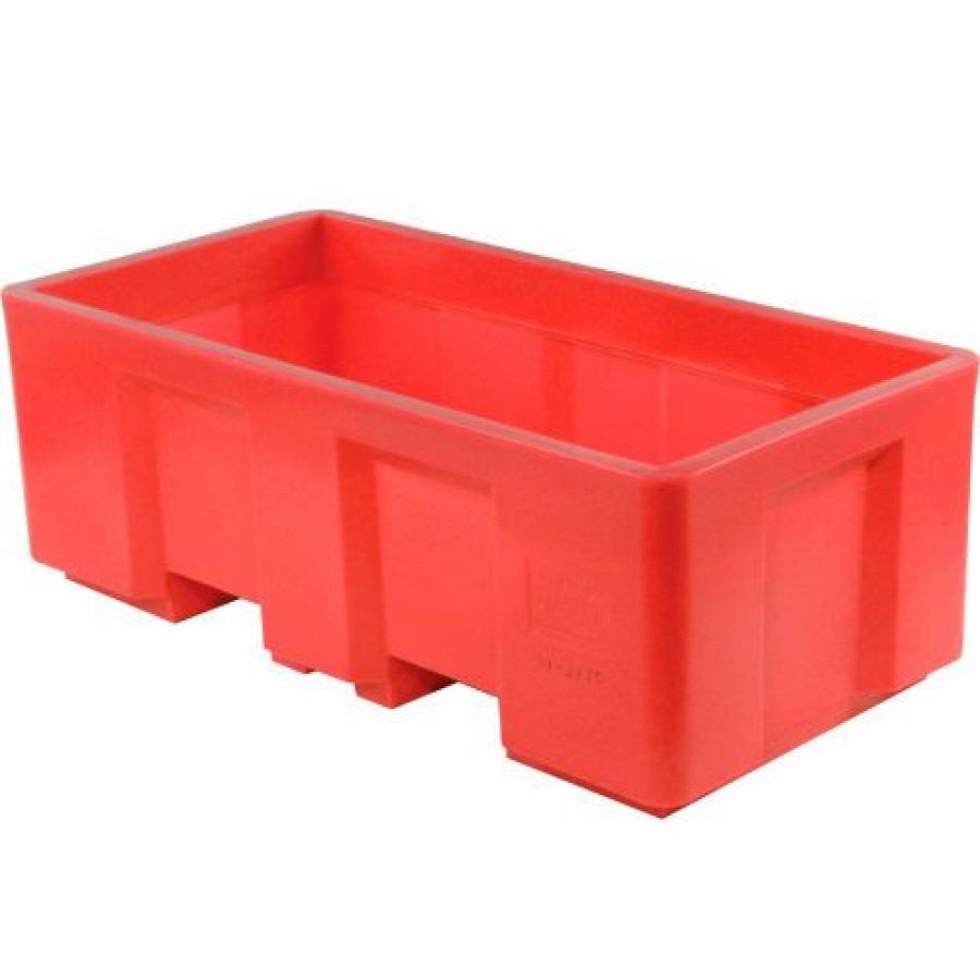 Containers & Organizers * | Dandux Forkliftable Single Wall Skid Bulk Container 51-2175Rd 62" X 31" X 21", Red