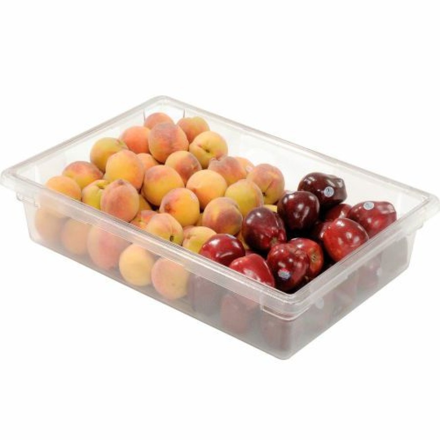 Containers & Organizers * | Rubbermaid 3308-00 Clear Plastic Box 8.5 Gallon 18 X 26 X 6 Pkg Qty 6