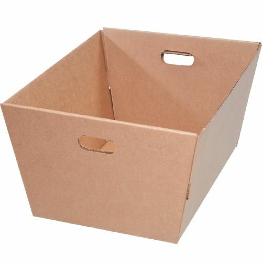 Containers & Organizers * | Corrugated Tote Mt251912 25"L X 19"W X 12"H Kraft Price Each Pkg Qty 25