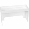 Containers & Organizers * | Trippnt White Pvc 18" Step Shelf Station, 18"W X 7"D X 10"H