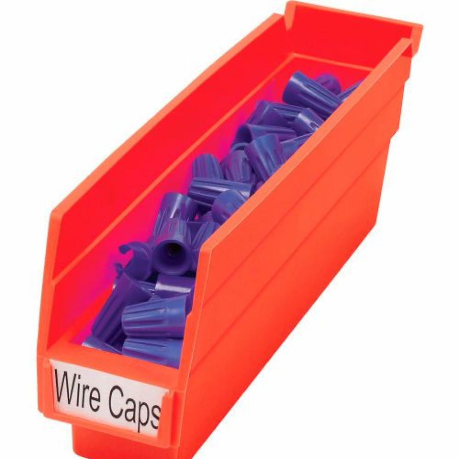 Containers & Organizers * | Akro-Mils Plastic Nesting Storage Shelf Bin 30110 2-3/4"W X 11-5/8"D X 4"H Red Pkg Qty 24