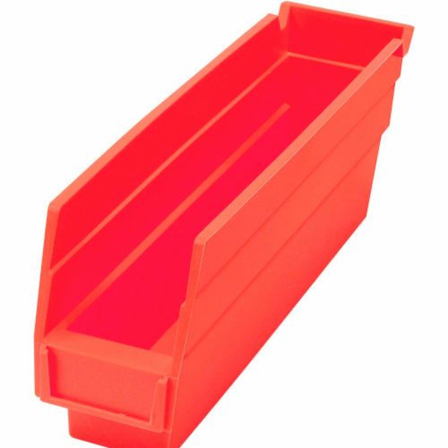 Containers & Organizers * | Akro-Mils Plastic Nesting Storage Shelf Bin 30110 2-3/4"W X 11-5/8"D X 4"H Red Pkg Qty 24