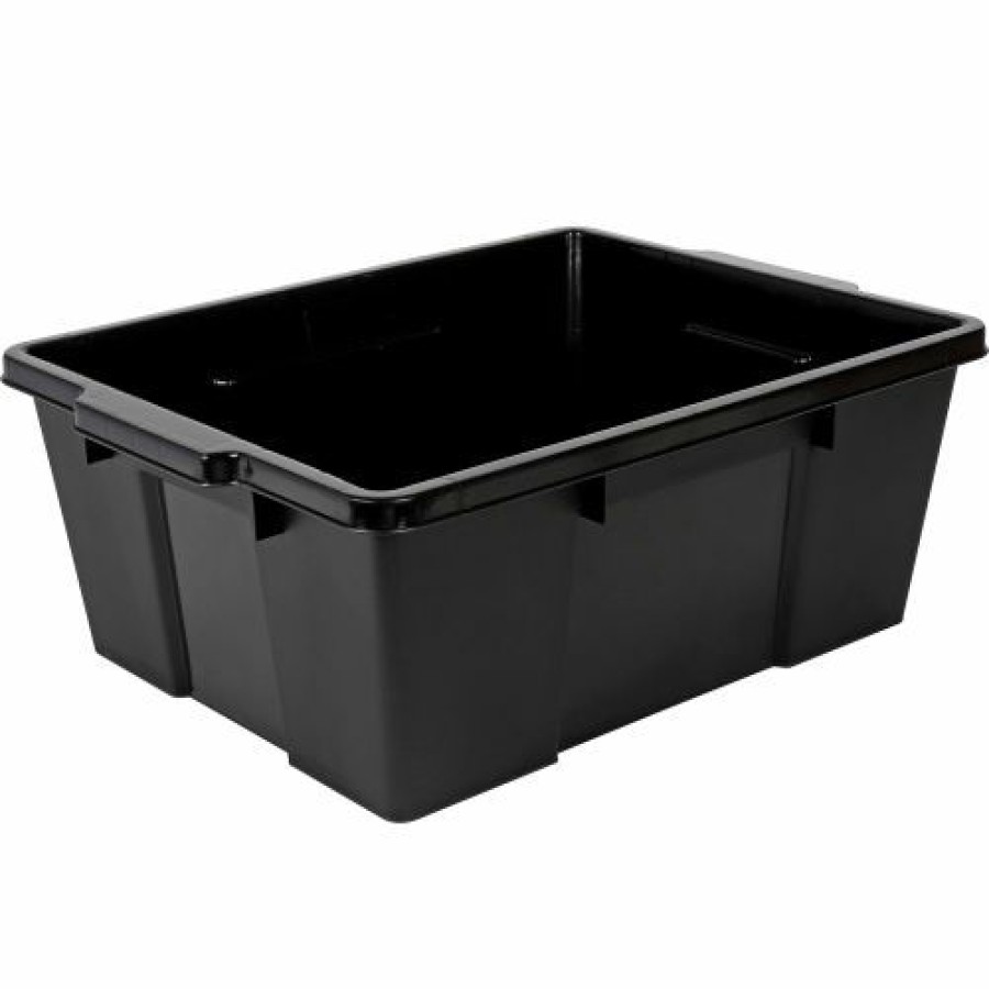 Containers & Organizers * | Quantum Storage Systems Quantum Heavy-Duty Latch Container Lc191507-Bk 21"L X 15-7/8"W X 7-3/4"H Black Pkg Qty 6