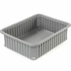 Containers & Organizers * | Dandux Dividable Stackable Plastic Box 50P0114042 22-1/2"L X 17-1/2"W X 4-1/4"H, Gray