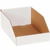 Containers & Organizers * | Global Industrial Open Top Corrugated Bin Boxes, 8"Wx12"Dx4-1/2"H, White Pkg Qty 50