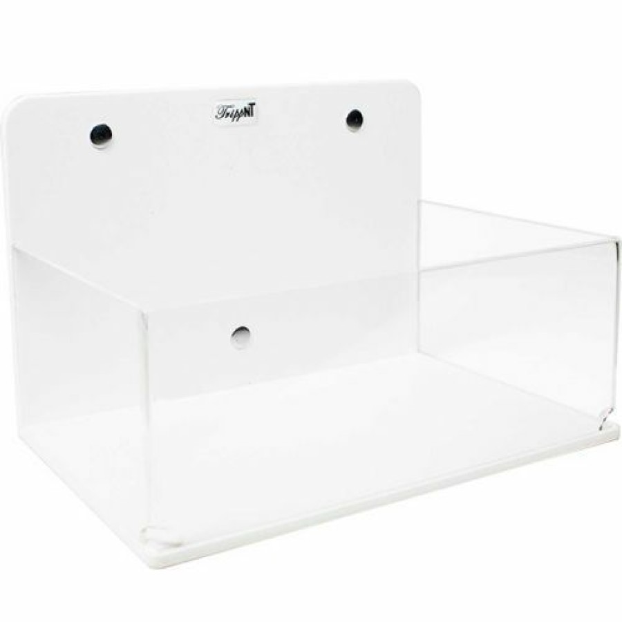 Containers & Organizers * | Trippnt Small Lab Box With Magnetic Mount, 9"W X 6"D X 6"H, White/Clear