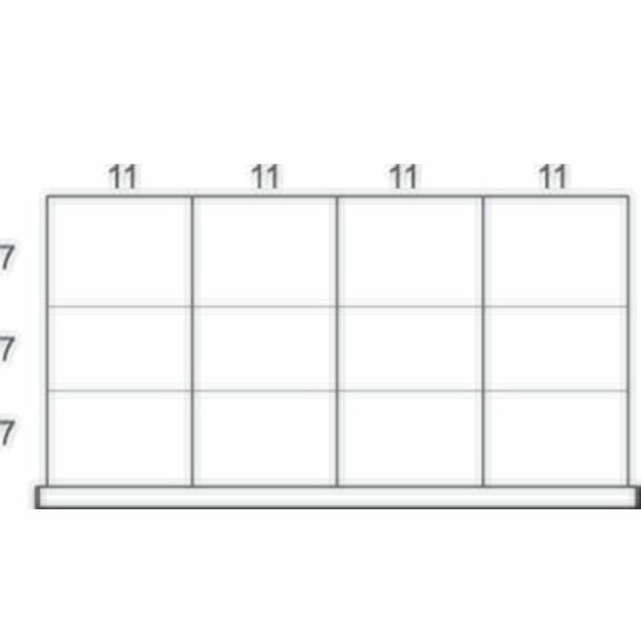 Containers & Organizers * | Rousseau Metal Drawer Divider Kit For 48"W Modular Drawer Cabinet, 10" Drawer Ht, 12 Compartments