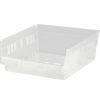 Containers & Organizers * | Plastic Nesting Storage Shelf Bin Qsb109Cl 11-1/8"W X 11-5/8"D X 4"H Clear Pkg Qty 8