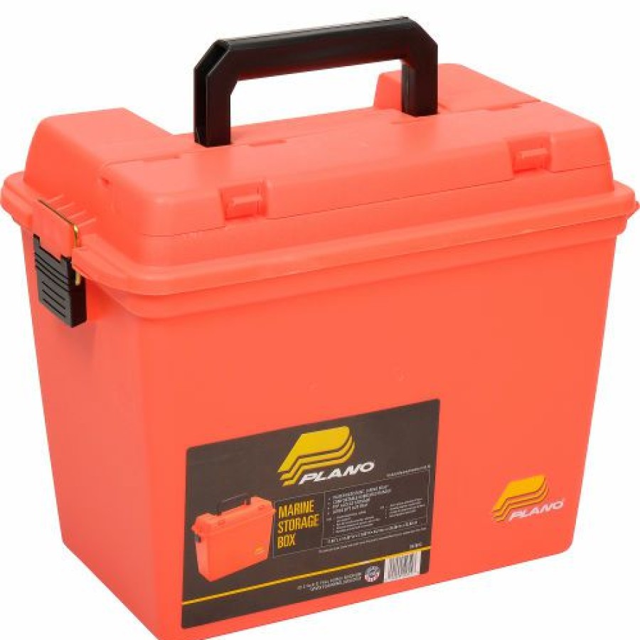 Containers & Organizers * | Plano Molding 181250 Emergency Supply Box With Tray 17"L X 10-3/8"W X 13"H, Orange Pkg Qty 2