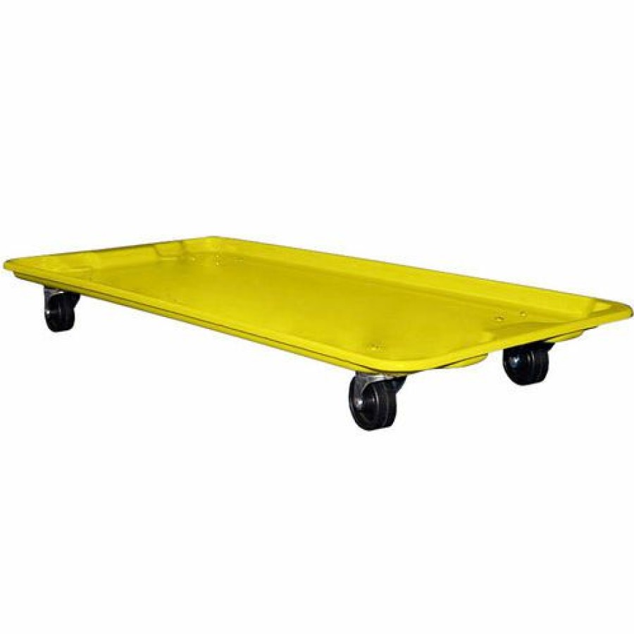 Containers & Organizers * | Mfg Tray Molded Fiberglass Dolly 780138 For 42-1/2" X 20" X 14-1/4" Tote, Yellow