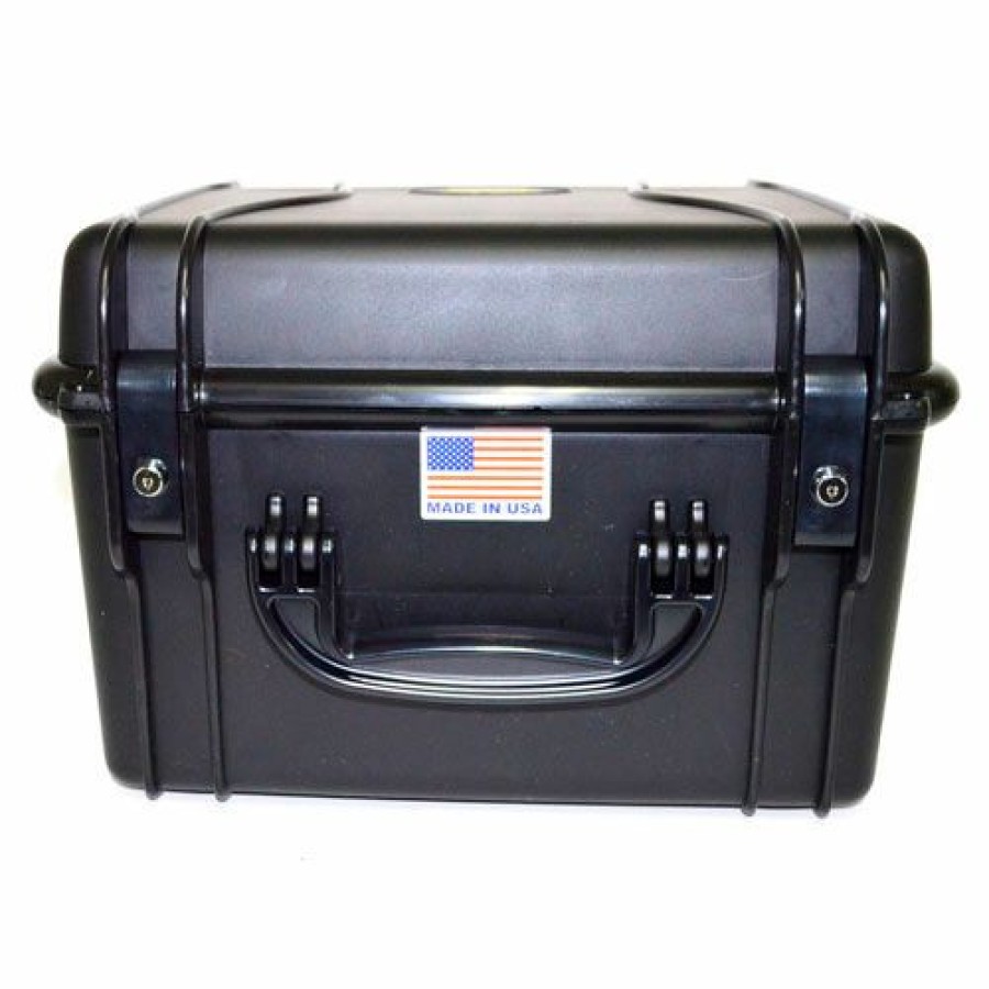 Containers & Organizers * | Quick Fire Cases Quick Fire Multifit Pistol Case Qf540Rbkl Watertight, 4 Gun Cap, 15"X12-1/8"X12-1/8" Black