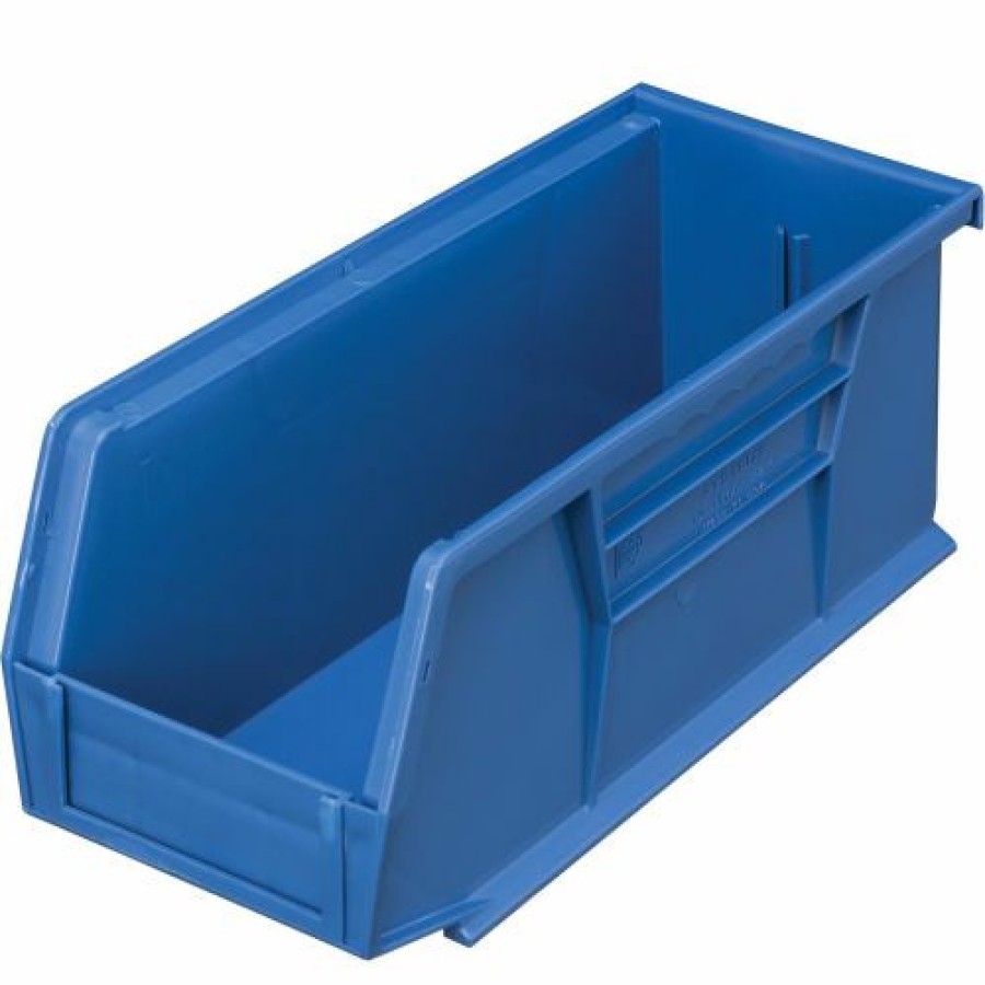 Containers & Organizers * | Global Industrial Plastic Stack & Hang Bin, 4-1/8"W X 10-7/8"D X 4"H, Blue Pkg Qty 12