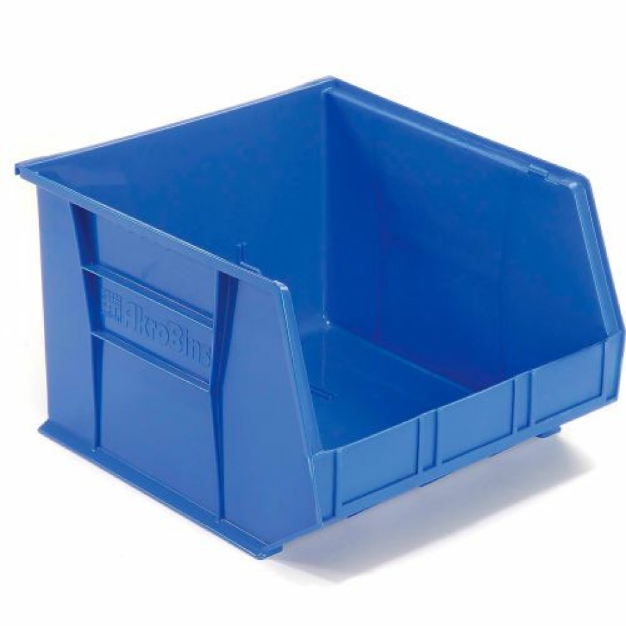 Containers & Organizers * | Akro-Mils Akrobin Plastic Stack & Hang Bin, 16-1/2"W X 18"D X 11"H, Blue Pkg Qty 3