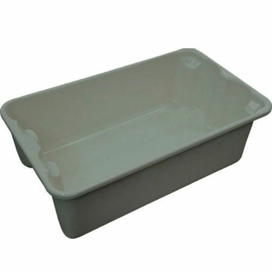 Containers & Organizers * | Mfg Tray Molded Fiberglass Toteline Nest And Stack Tote 780208 17-7/8" X10"-5/8" X 5" Gray Pkg Qty 10