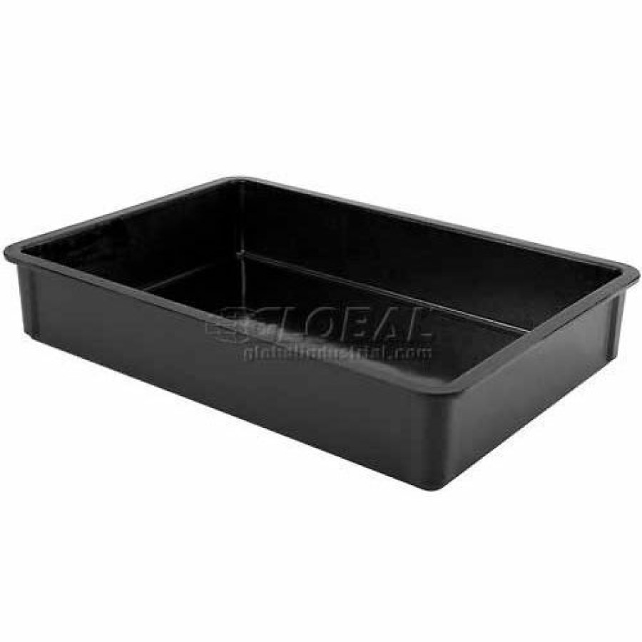 Containers & Organizers * | Mfg Tray Molded Fiberglass Fibrestat Esd Stacking Tote 870000, Top Overall -25-3/4"L X 17-3/4"W X 3"H