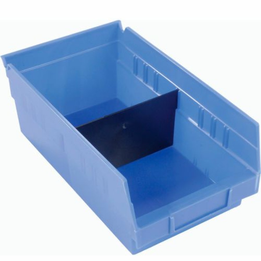 Containers & Organizers * | Akro-Mils Shelf Bin Divider 40130 For 7"W X 4"H Shelf Bins, Black, Price Pack Of 24