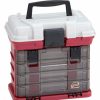 Containers & Organizers * | Plano Molding 135402 Drawer Rack System (1) L (4) S Boxes, 11"L X 7-1/4"W X 10"H, Red/Silver Pkg Qty 2