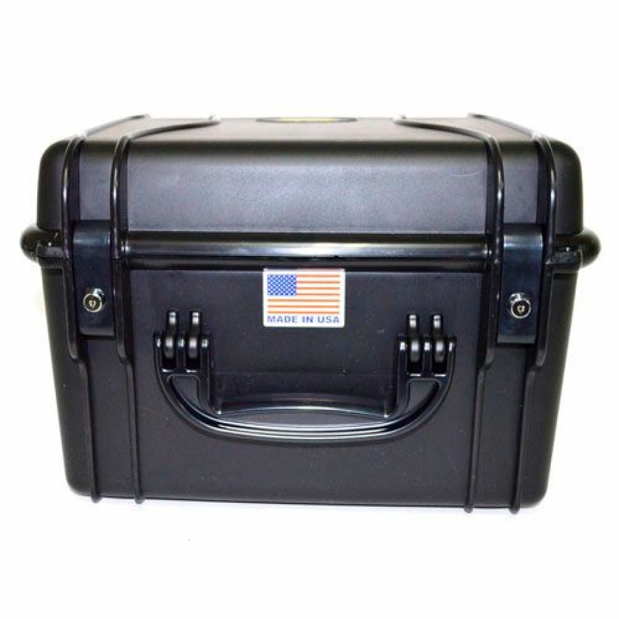 Containers & Organizers * | Quick Fire Cases Quick Fire Multifit Pistol Case Qf540Sbkl Watertight, 5 Gun Cap, 15"X12-1/8"X12-1/8" Black