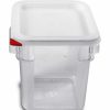 Containers & Organizers * | Araven 91852 Food Storage Container W/Lid, Polycarbonate, 4.2 Qt., Colorclip , Clear Pkg Qty 6