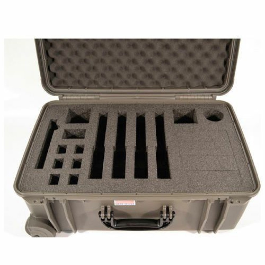 Containers & Organizers * | Quick Fire Cases Quick Fire Pistol Case Qf920Gr Watertight, 4 Pistol Capacity, 20-1/8"X16-1/8"X10-1/8" Gray