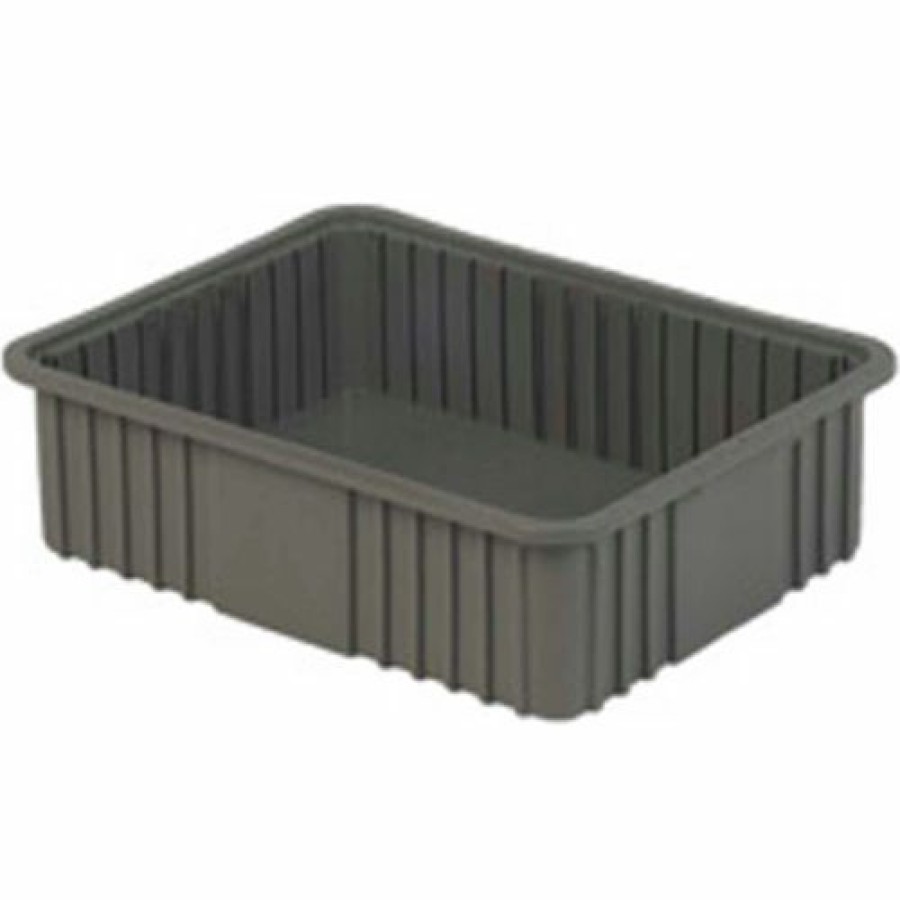 Containers & Organizers * | Lewisbins Divider Box Ndc3060 22-3/8" X 17-3/8" X 6", Gray Pkg Qty 4