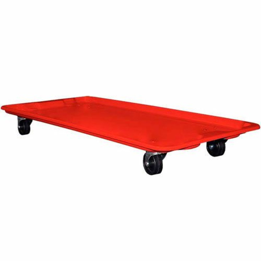 Containers & Organizers * | Mfg Tray Molded Fiberglass Dolly 780138 For 42-1/2" X 20" X 14-1/4" Tote, Red