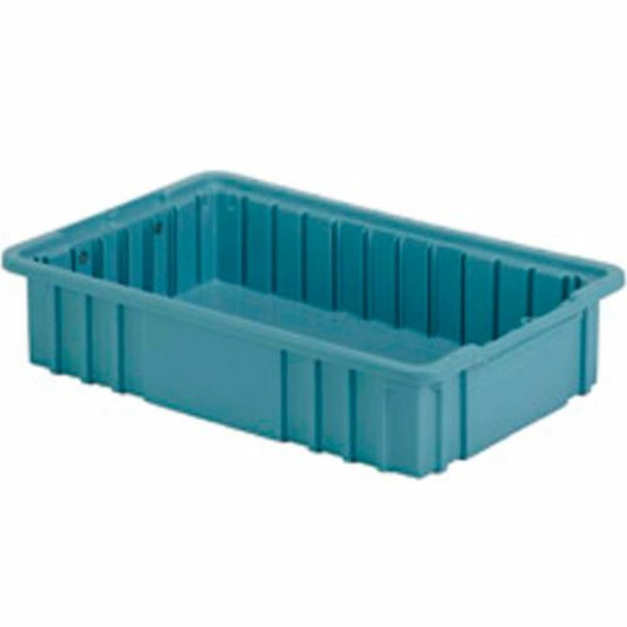 Containers & Organizers * | Lewisbins Divider Box Ndc2035 16-1/2" X 10-7/8" X 3-1/2", Light Blue Pkg Qty 8