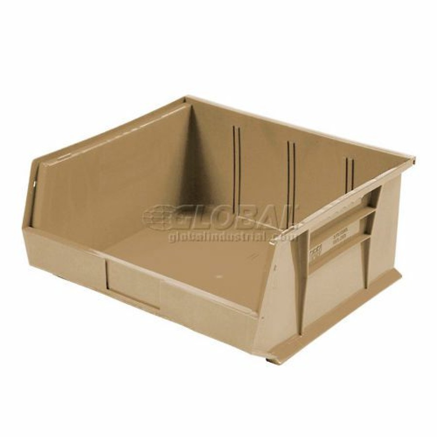 Containers & Organizers * | Global Industrial Plastic Stack & Hang Bin,11"W X 10-7/8"D X 5"H, Beige Pkg Qty 6