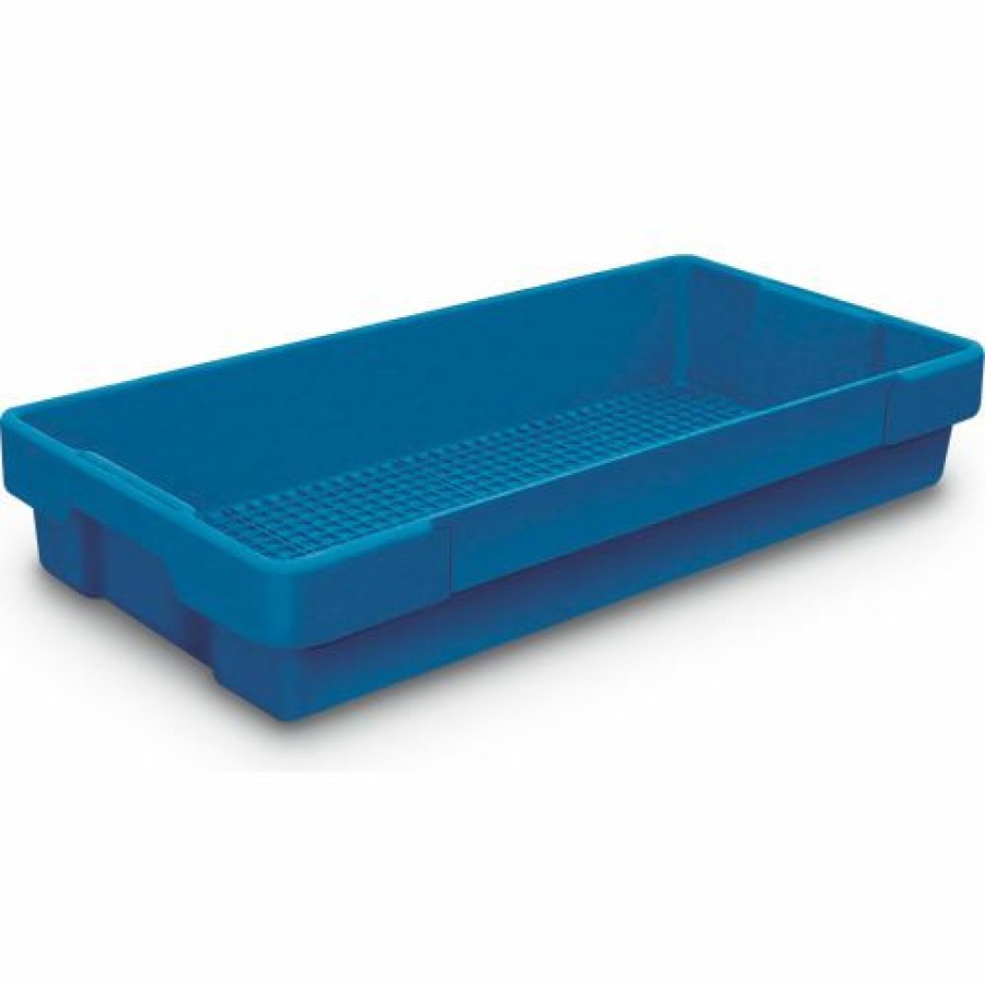 Containers & Organizers * | United Visual Products Plastic Utility Tray Dark Blue 26" L X 12-1/2" W X 4-1/2 H Pkg Qty 5