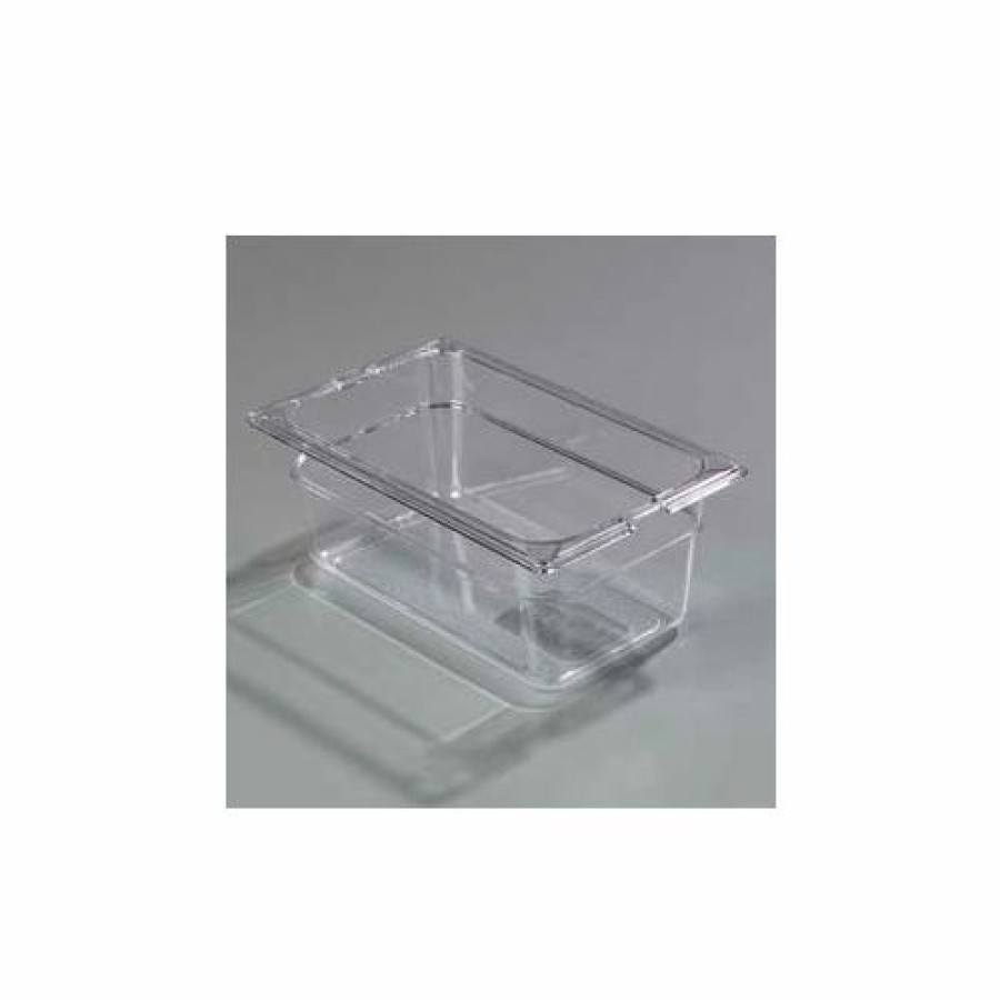 Containers & Organizers * | Carlisle 1028107 Topnotch One Quarter Size Food Pan 10-1/4" X 6-3/8", Clear Pkg Qty 6