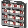 Containers & Organizers * | Shopsol 1010500 Bin Compartment Case 1 Sided, 11 Locking Bins, 15-1/2"L X 16"W X 2-3/4"H Black