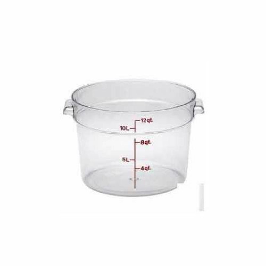 Containers & Organizers * | Cambro Rfscw12135 Camwear Storage Container, Round, 12 Qt., 14-7/8" Dia. X 8-3/8"H, Polycarbonate Pkg Qty 6