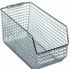 Containers & Organizers * | Quantum Storage Systems Quantum Chrome Wire Mesh Bin Qmb530C 5-1/2"W X 10-3/4"D X 5"H Pkg Qty 10