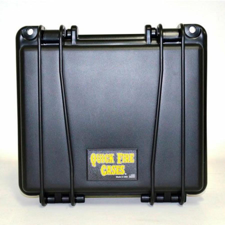 Containers & Organizers * | Quick Fire Cases Quick Fire Pistol Case With Glock Inserts Qf300Bkg4 Watertight, 10-11/16"X9-3/4"X4-13/16" Black