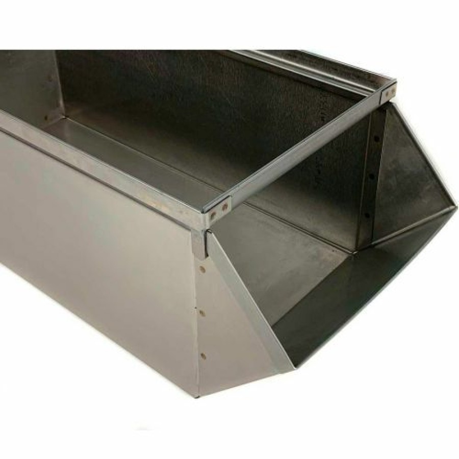 Containers & Organizers * | Stackbin Stainless Steel Stacking Hopper Front Container, 5-1/2"W X 12"D X 4-1/2"H