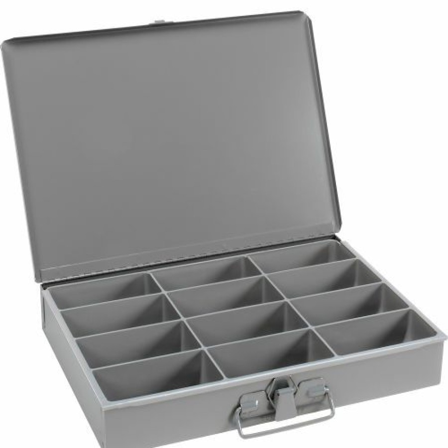 Containers & Organizers * | Durham Mfg. Durham Steel Scoop Compartment Box 211-95 12 Compartment, 13-3/8 9-1/4 2 Pkg Qty 6