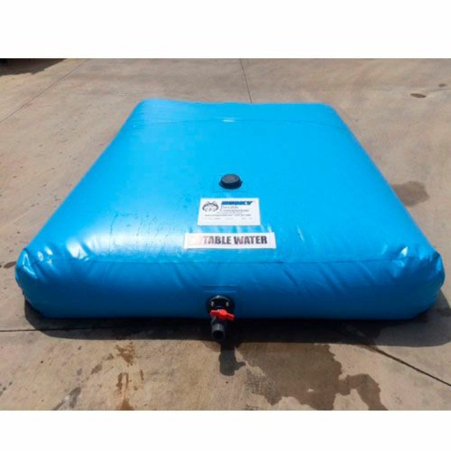 Containers & Organizers * | Husky Portable Containment Husky Drink Water Bladder Tank Bt-25Pw 36"L X 24"W X 8"H 25 Gallon Cap. Powder Blue