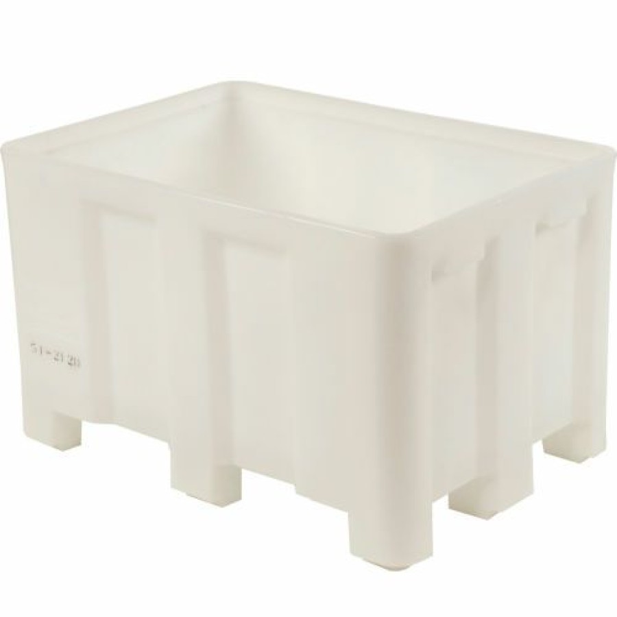 Containers & Organizers * | Dandux Forkliftable Double Wall Skid Bulk Container 512110N 36" X 26" X 16-1/2", White