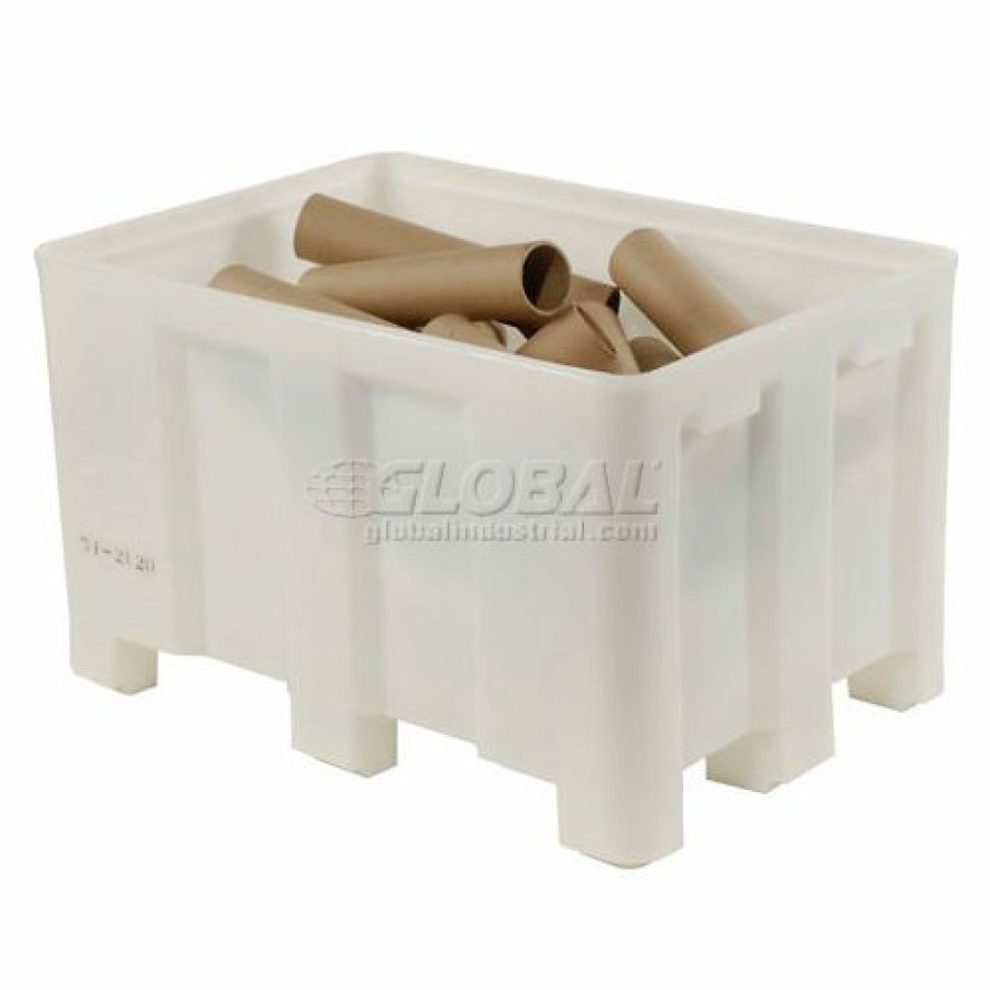 Containers & Organizers * | Dandux Forkliftable Double Wall Skid Bulk Container 512110N 36" X 26" X 16-1/2", White