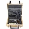 Containers & Organizers * | Quick Fire Cases Quick Fire Multifit Dual Pistol Case Qf340Tn Watertight, 10-11/16"X9-3/4"X4-13/16" Tan