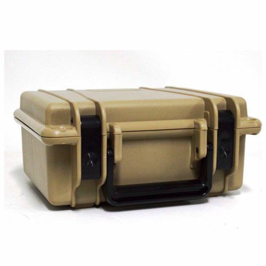 Containers & Organizers * | Quick Fire Cases Quick Fire Multifit Dual Pistol Case Qf340Tn Watertight, 10-11/16"X9-3/4"X4-13/16" Tan