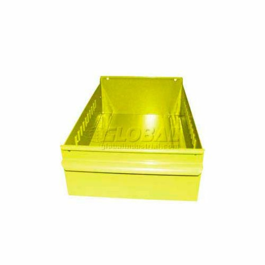 Containers & Organizers * | Equipto Individual Metal Shelf Drawer, 8-3/8"W X 11"D X 3-1/8"H, Textured Safety Yellow