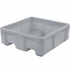 Containers & Organizers * | Dandux Forkliftable Single Wall Skid Bulk Container 512165A 36" X 19-1/2" X 17-1/2", Gray