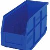 Containers & Organizers * | Quantum Storage Systems Quantum Plastic Stacking And Hanging Shelf Bin Ssb441 6"W X 14"D X 7"H, Blue Pkg Qty 12