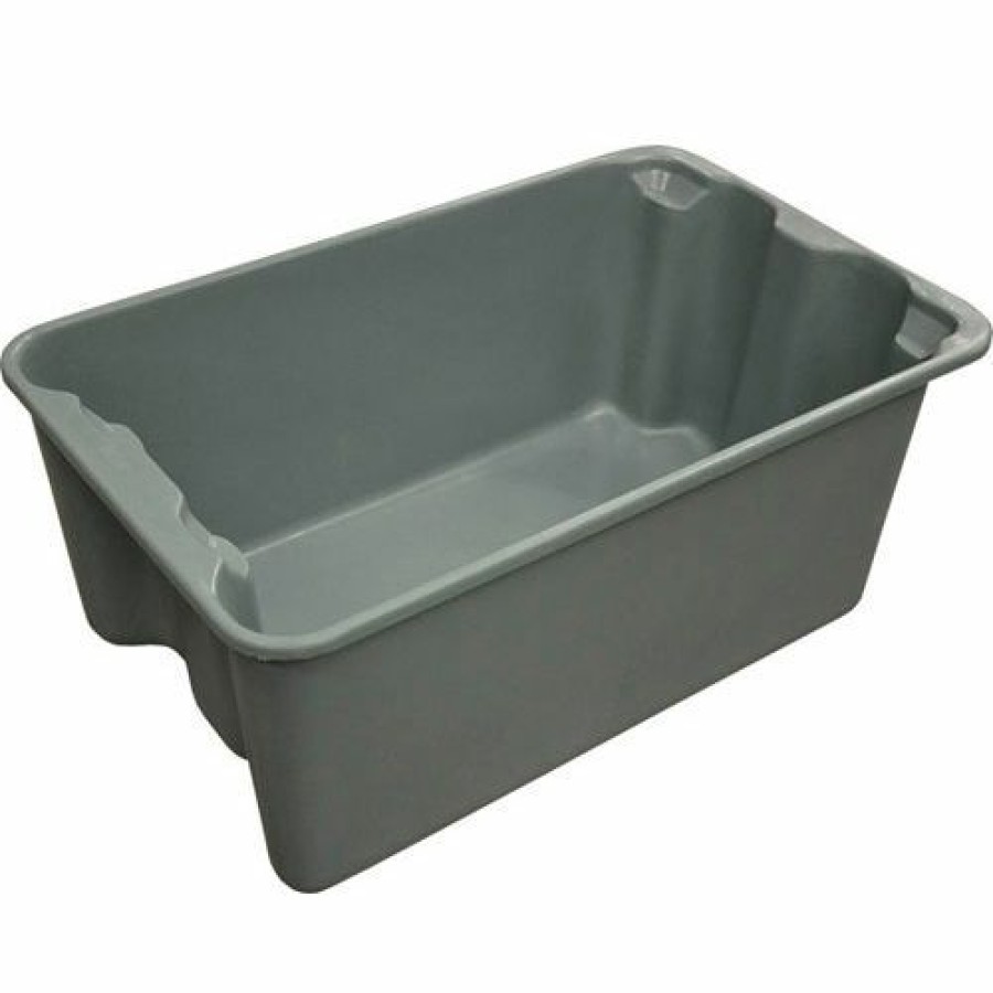 Containers & Organizers * | Mfg Tray Molded Fiberglass Toteline Nest And Stack Tote 780408 20-1/2" X 12-7/8" X 8", Pkg Qty 10, Gray Pkg Qty 10