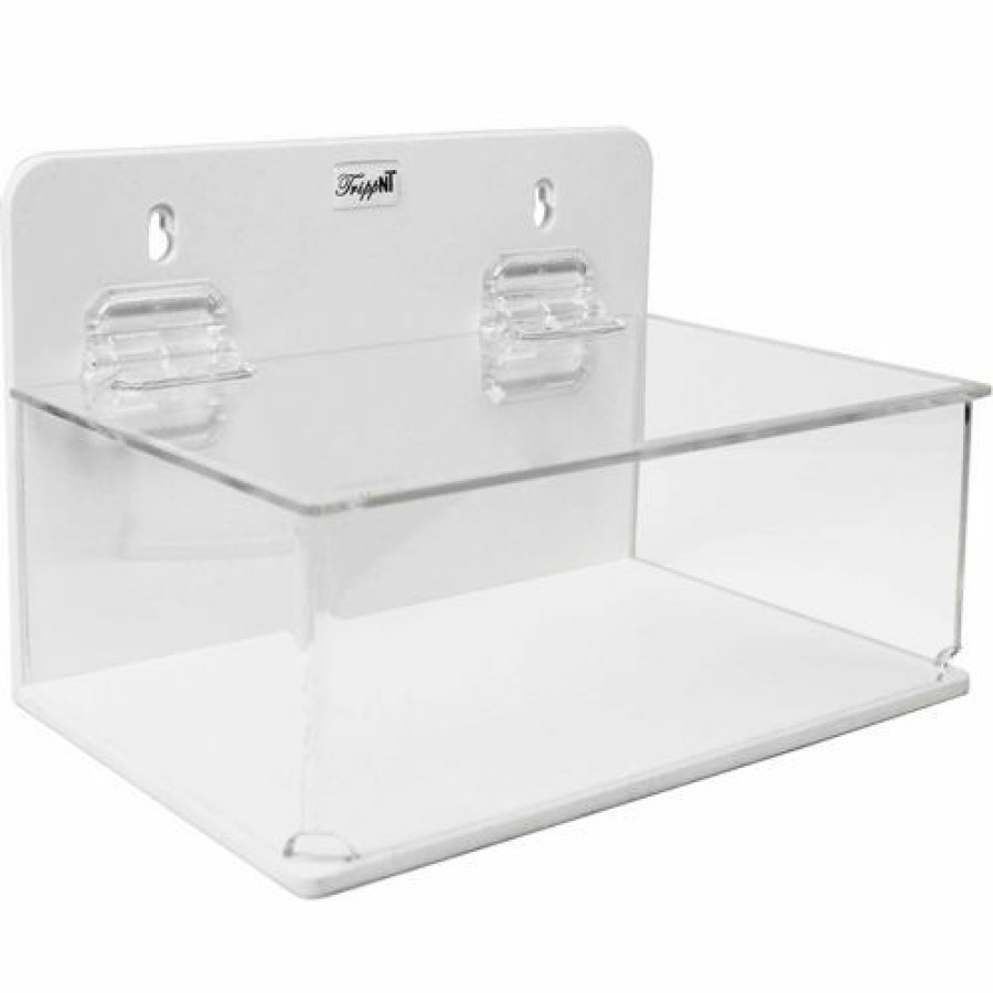 Containers & Organizers * | Trippnt Small Lab Supply Box With Lid, 9"W X 6"D X 6"H, White/Clear