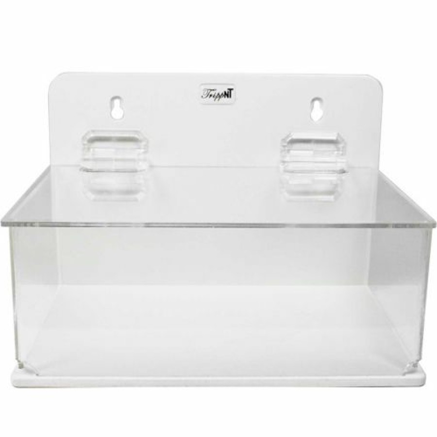 Containers & Organizers * | Trippnt Small Lab Supply Box With Lid, 9"W X 6"D X 6"H, White/Clear