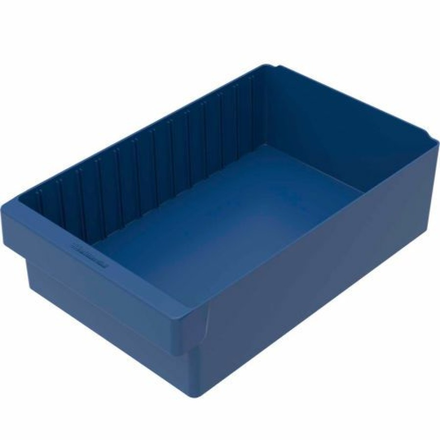 Containers & Organizers * | Akro-Mils Dividable Akrodrawer 31118 11-5/8"W X 17-5/8"D X 4-5/8"H, Blue Pkg Qty 4