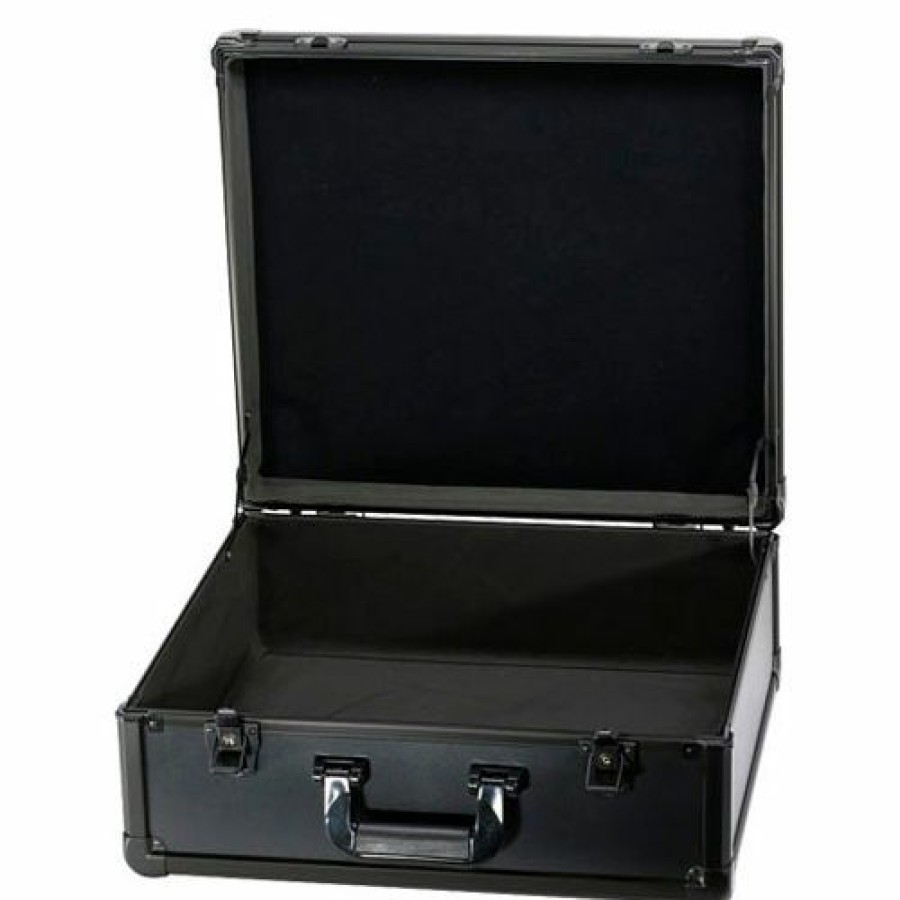 Containers & Organizers * | Tz Case Executive Aluminum Storage Case Exc-118-B 19"L X 16"W X 7-3/8"H Black