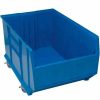 Containers & Organizers * | Quantum Storage Systems Quantum Plastic Mobile Rack Bin, 23-7/8"W X 41-7/8"D X 17-1/2"H, Blue